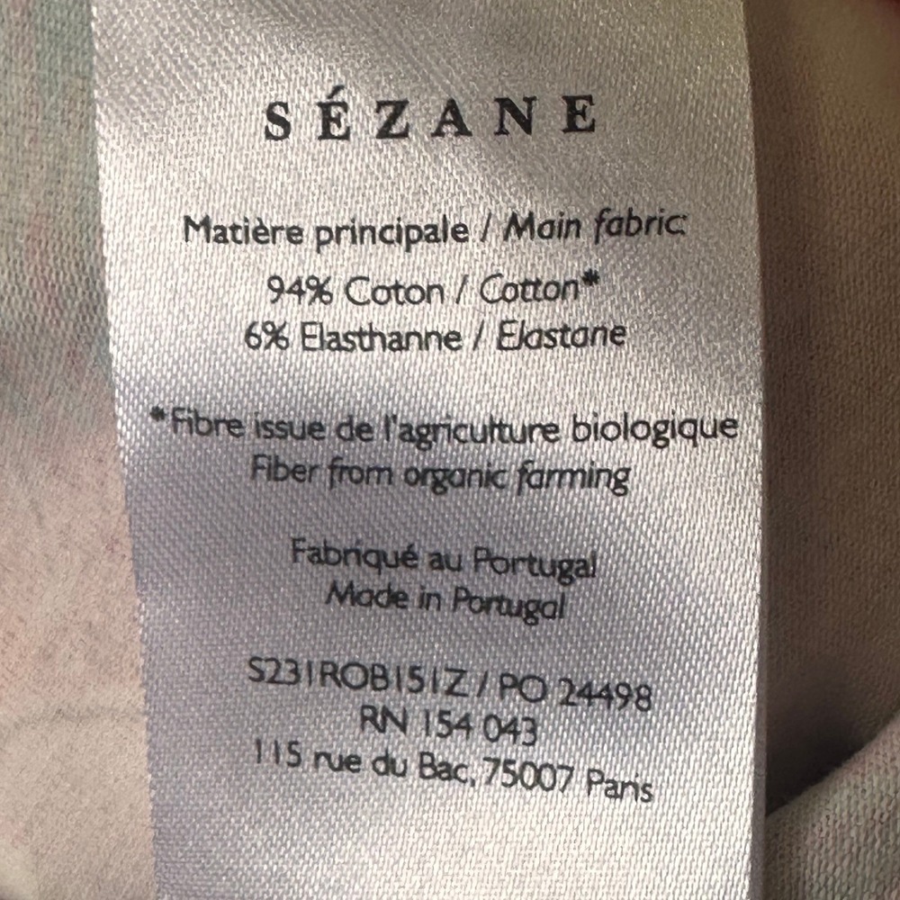 Sezane X Farm Rio SZ XS NWT The PIppa Floral Bela Bird Print Side Tie Midi Dress - Picture 16 of 16